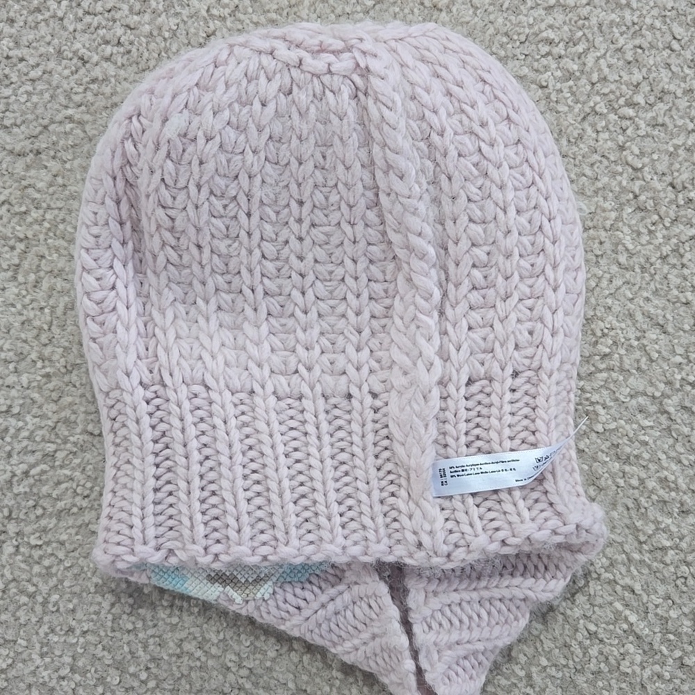 Free People Everything Rosie Beanie Pale Pink - Picture 7 of 7
